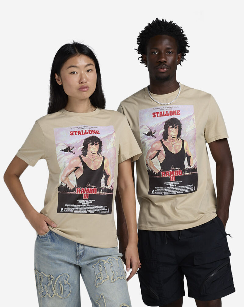 Graphic Tees Rambo With Helicopter Tee MCUS025-US Beige 1