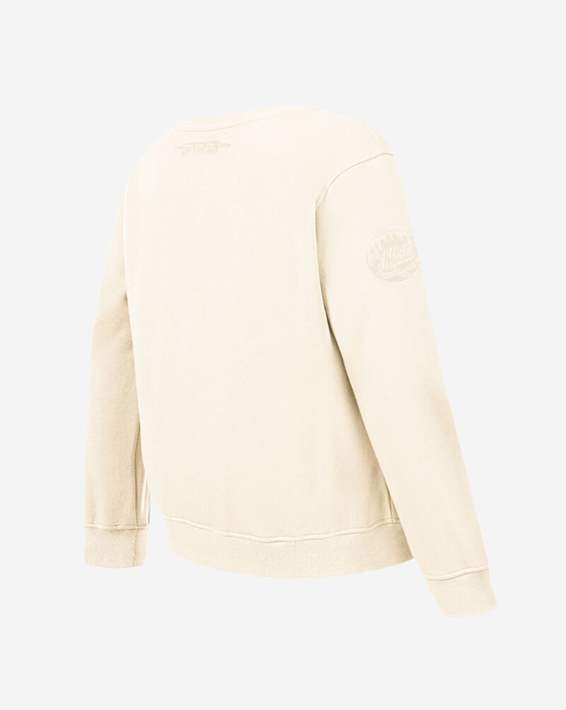 PRO STANDARD Big Boys' New York Mets Neutral Fleece Crewneck LNMB5314996-EGG cream 3