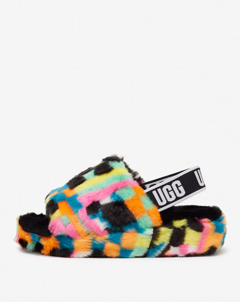 UGG Fluff Yeah Slides 1135510BLKM Multi 1