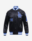 Los Angeles Dodgers Old English Rib Satin Jacket