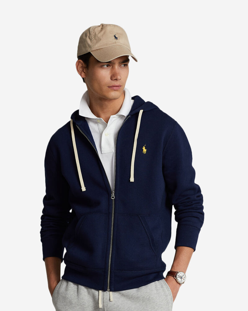 Shop Polo Ralph Lauren Classic Athletic Fleece Hoodie 710548546001-CNV blue  | SNIPES USA