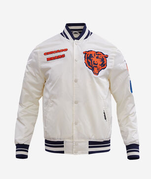 Chicago Bears Retro Classic Rib Satin Jacket