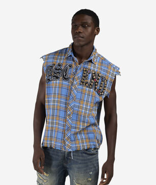 Embellished Woven Flannel