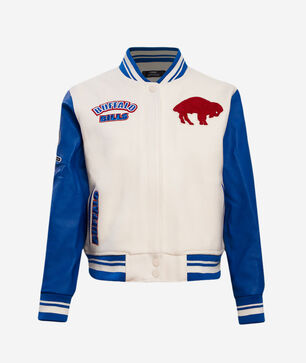 Buffalo Bills Retro Classic Rib Wool Varsity Jacket
