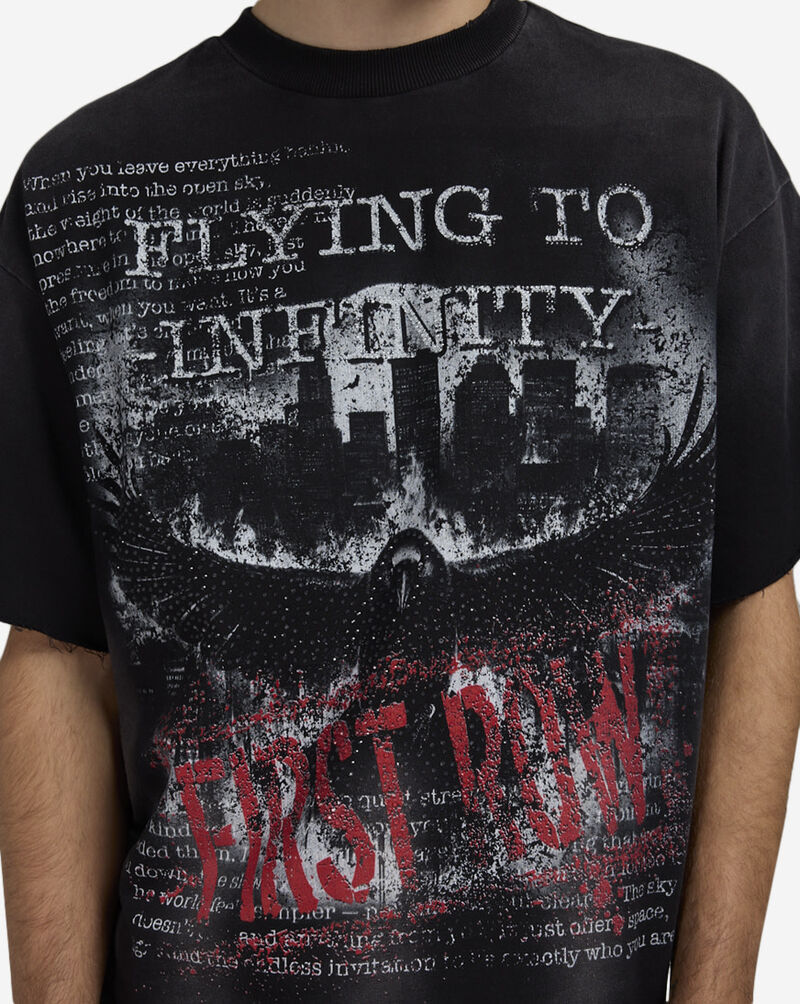 First Row Flying To Infinity Terry Tee FRM3025-BLK Black 3