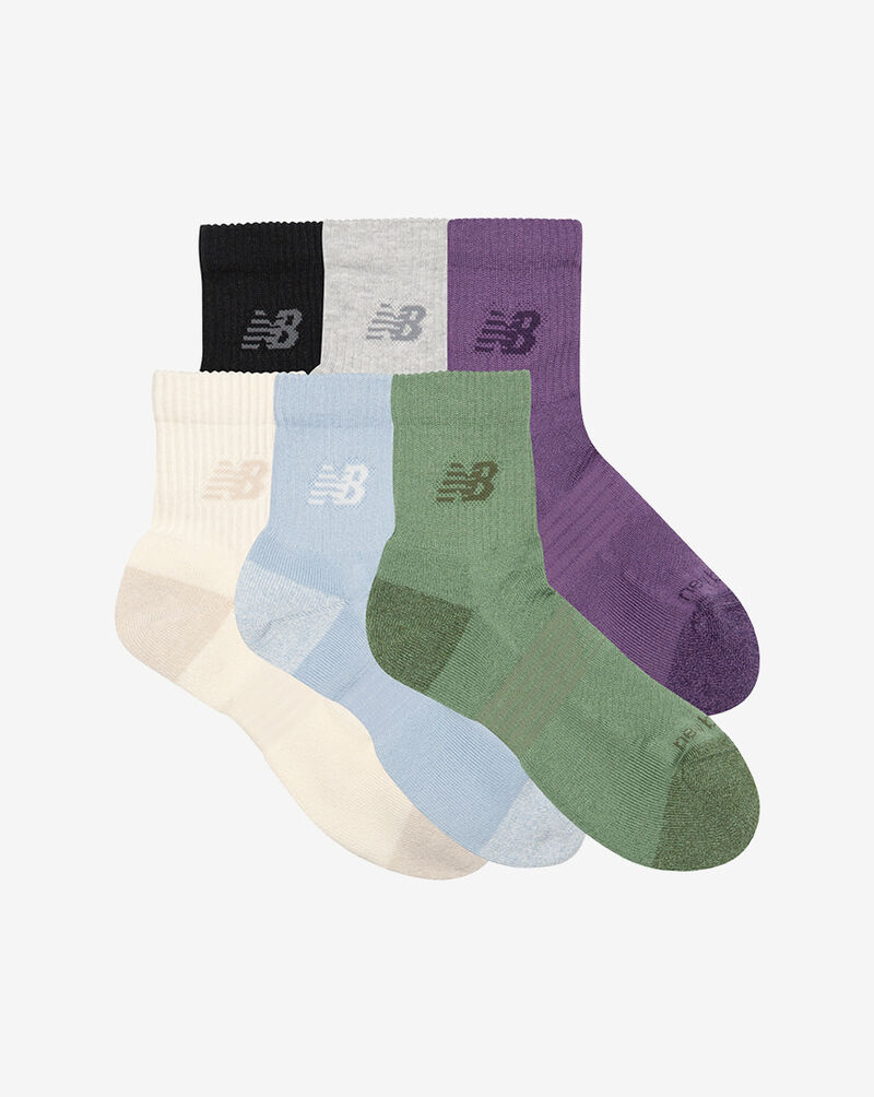 New Balance Active Quarter Socks 6 Pack LAS65202AS7 Multi 3