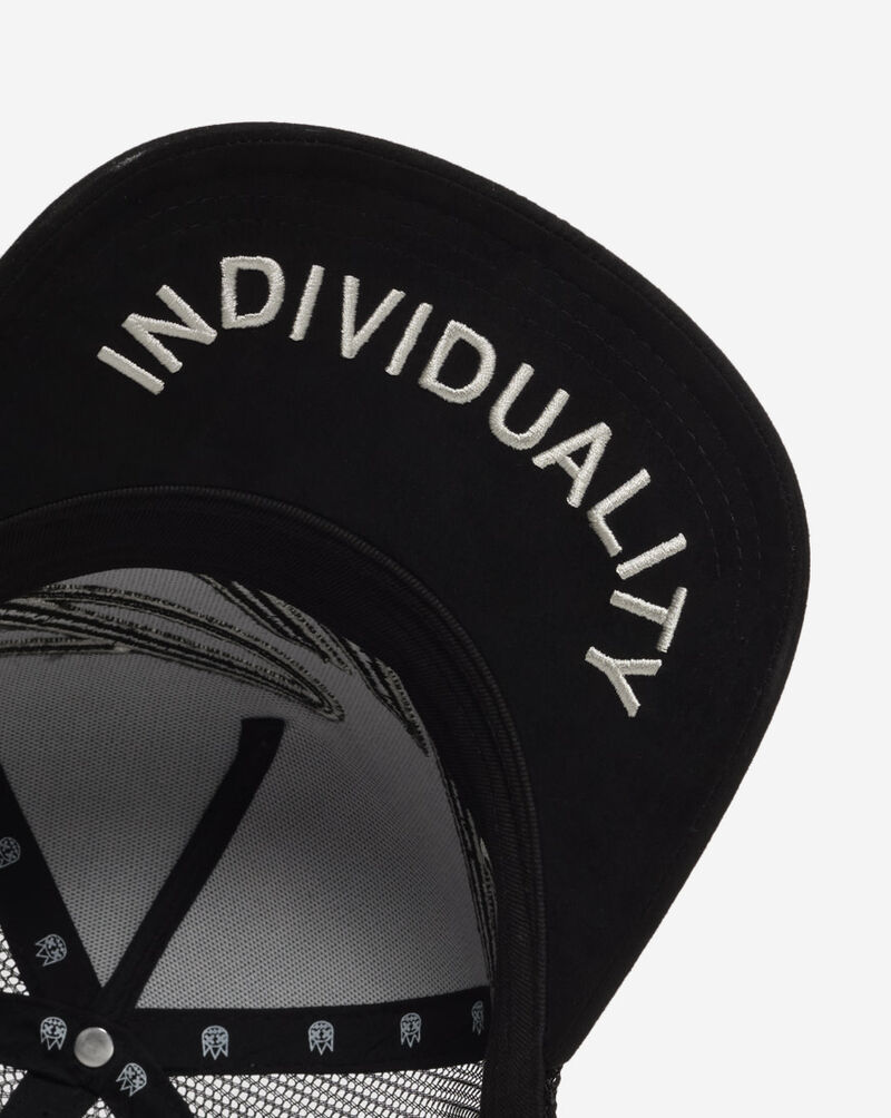 Cult of Individuality Woven Mesh Back Trucker Hat 626BS-CH57B Black 4