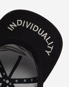 Cult of Individuality Woven Mesh Back Trucker Hat 626BS-CH57B Black 4