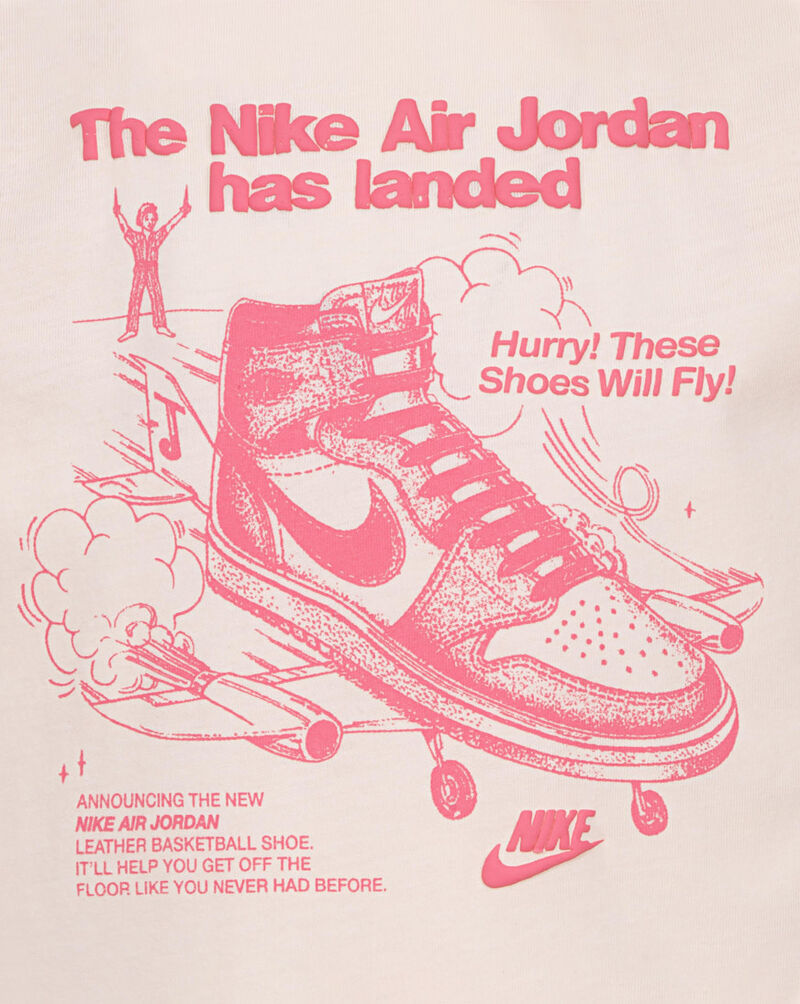 Jordan Little Kids' Graphic T-Shirt 35D645-AAK Pink 2
