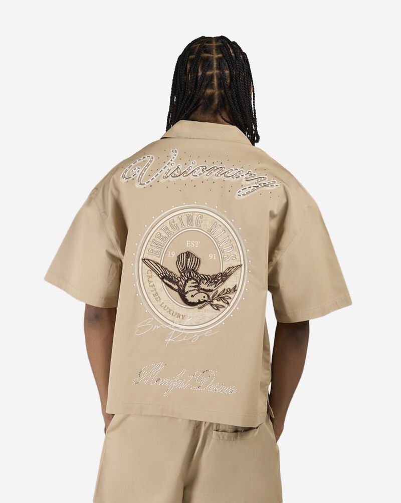 Smoke Rise Visionary Woven Shirt WH26S445SNZ-SES Beige 2