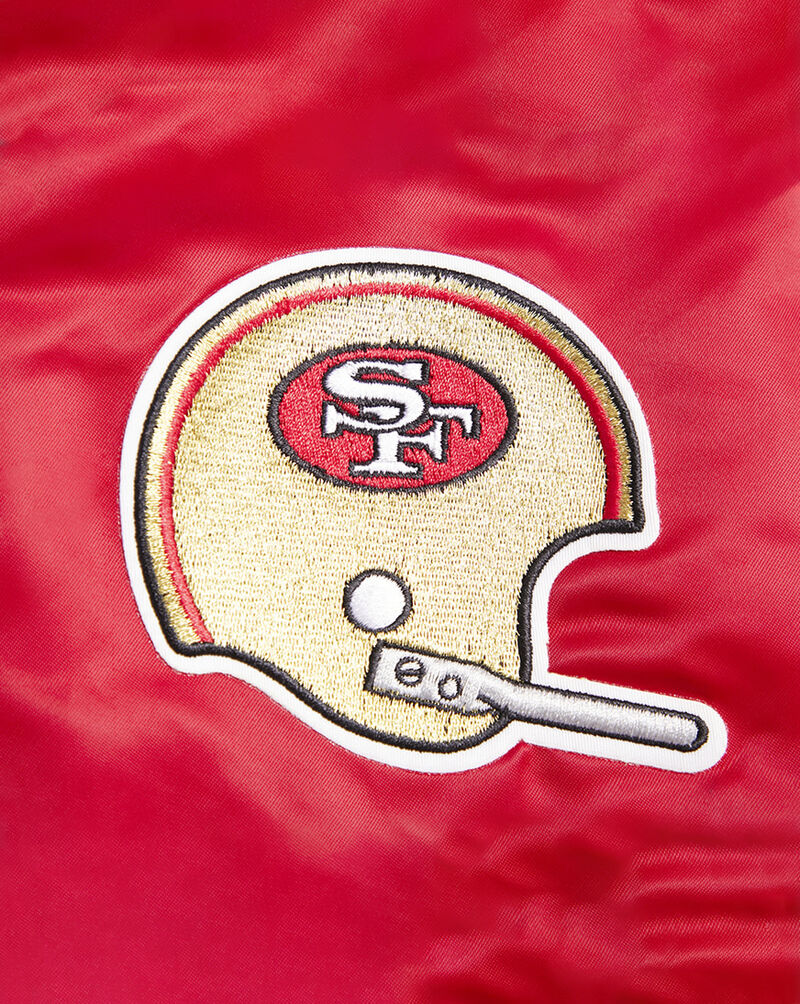 PRO STANDARD San Francisco 49Ers Retro Classic Rib Satin Jacket FS4643597-RBK Red 2