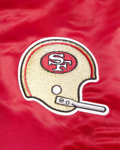 San Francisco 49Ers Retro Classic Rib Satin Jacket