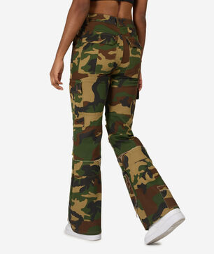 Distressed Splatter Camo Pants 