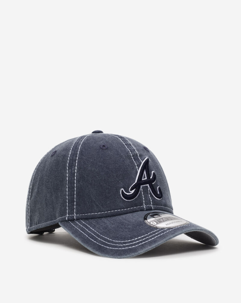 New Era 9Twenty Washed Atlanta Braves Adjustable Hat 60641327 Blue 1