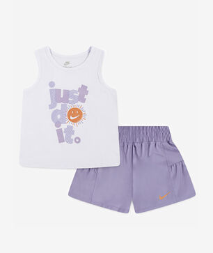 Little Kids' Sunny Swoosh Tank Short Set 