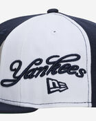 New Era 59Fifty New York Yankees Wave Script Fitted Hat 60949341 Blue 2