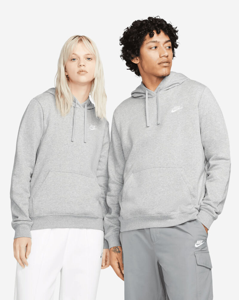 Shop Nike NSW Club Fleece Hoodie DQ5793-063 grey | SNIPES USA