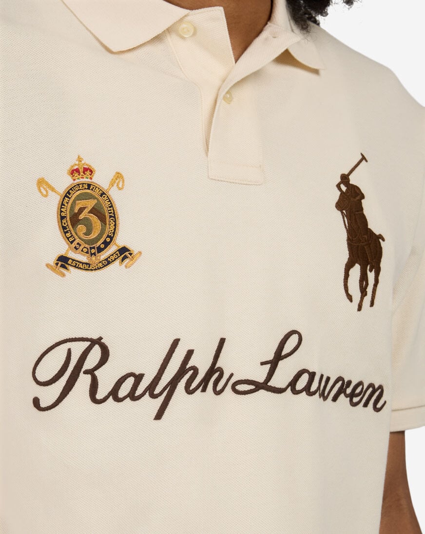 Shop Polo Ralph Lauren Custom Slim-Fit Big Pony Mesh Polo Shirt