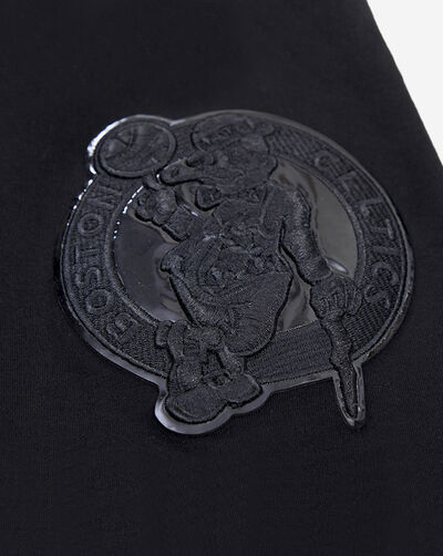 Boston Celtics Triple Black Double Knit Tee