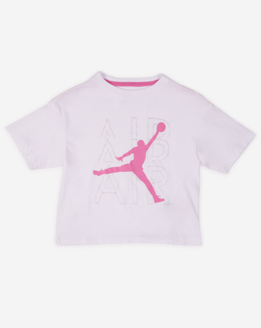 Shop Jordan Girl's Air Shine Tee 45C036-001 white | SNIPES USA
