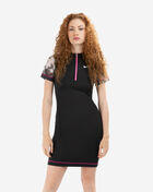 Patchwork Print Short-Sleeve Dress