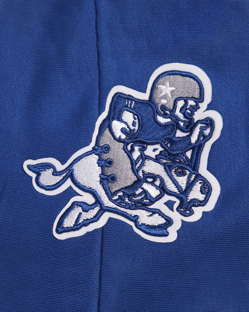 PRO STANDARD Dallas Cowboys Retro Classic Fleece Cropped Pullover Hoodie FDCC43601-DBL Blue 4