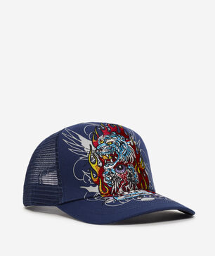 Tiger Flame Trucker Hat