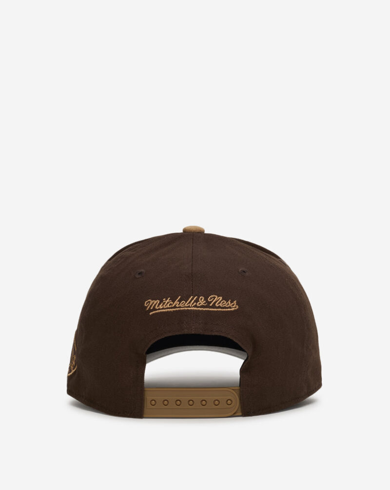 Mitchell  Ness Philadelphia Phillies Pro Pinch Lux Chain Snapback Hat HP18073-PPHBRTN Brown 3