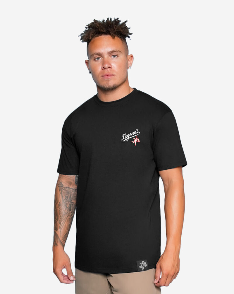 Hasta Muerte Pocket Logo Legends Angel Tee HM-POCKETLOGOAJBREDLEGENDSANGEL-TEE-BLK Black 3