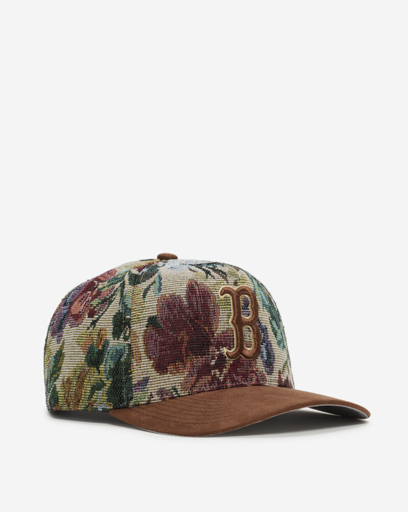 Mitchell  Ness Boston Red Sox Pro Pinch Floral Tapestry Snapback Hat HP20032-BRSFLBR Multi 1