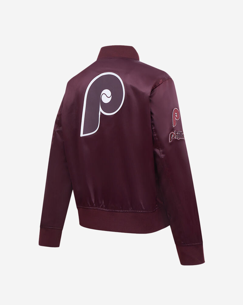 PRO STANDARD Philadelphia Phillies Classic Satin Jacket  LPHU34604-WNE Red 3