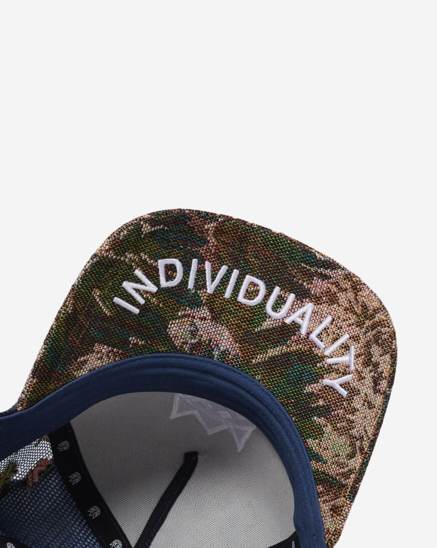 Shop Cult of Individuality Repeat Tapestry Mesh Back Trucker Hat