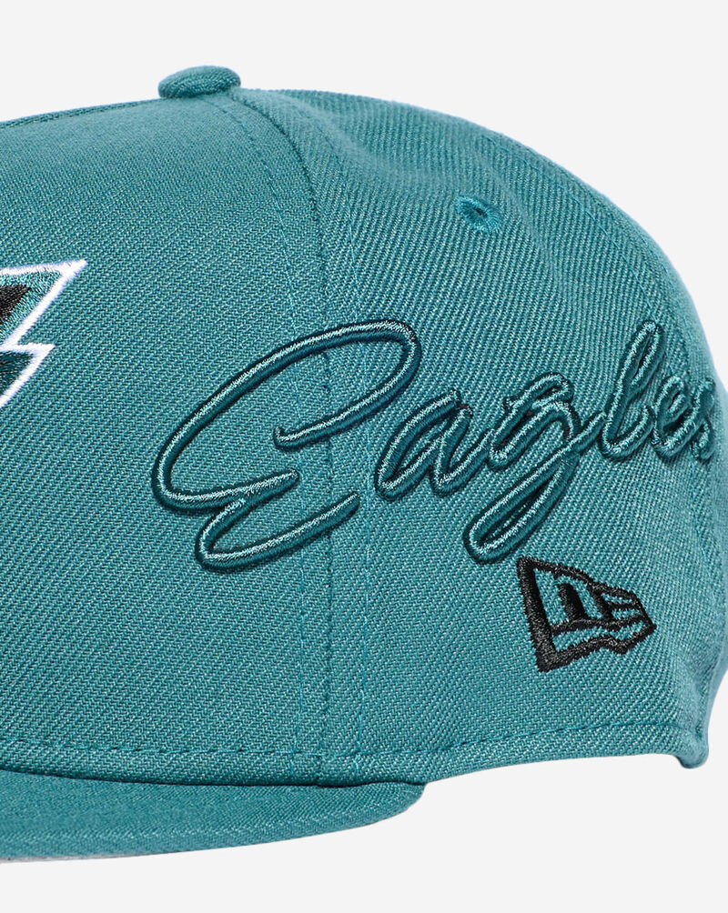 New Era 9Fifty Philadelphia Eagles Script A-Frame Snapback Hat 60957166 Green 2