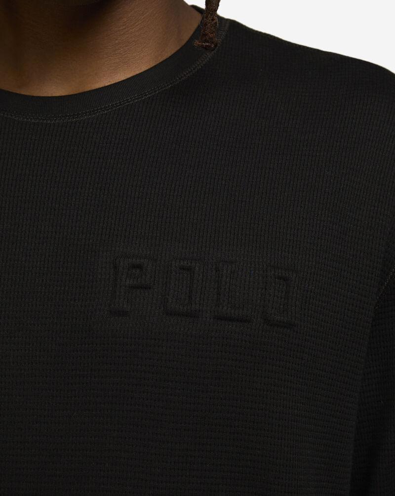 Polo Ralph Lauren Logo Waffle-Knit Sleep Shirt OLDSTYLE Black 3