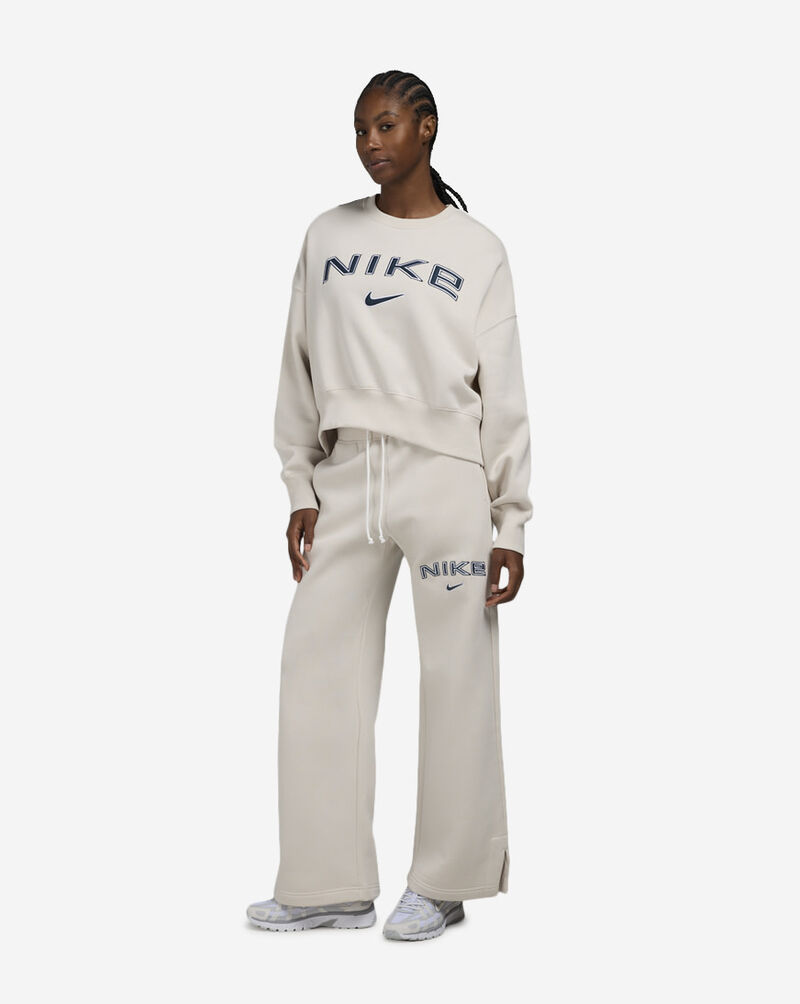 Nike NSW Phoenix Fleece High-Waisted Wide-Leg Logo Pants FV7684-104 Brown 4