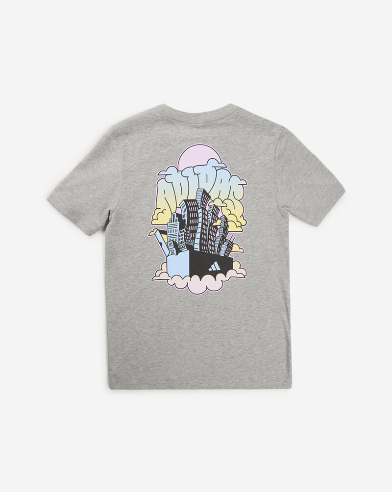 adidas Kids' 90s Nostalgia City Graphic Tee AA11082-AH66 Grey 3