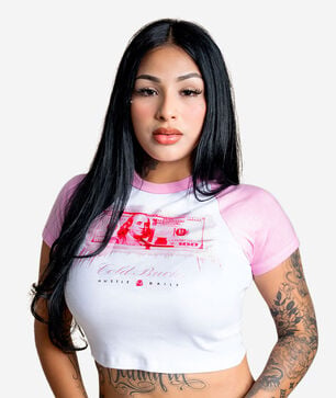 Cold Bucks Crop Raglan Tee