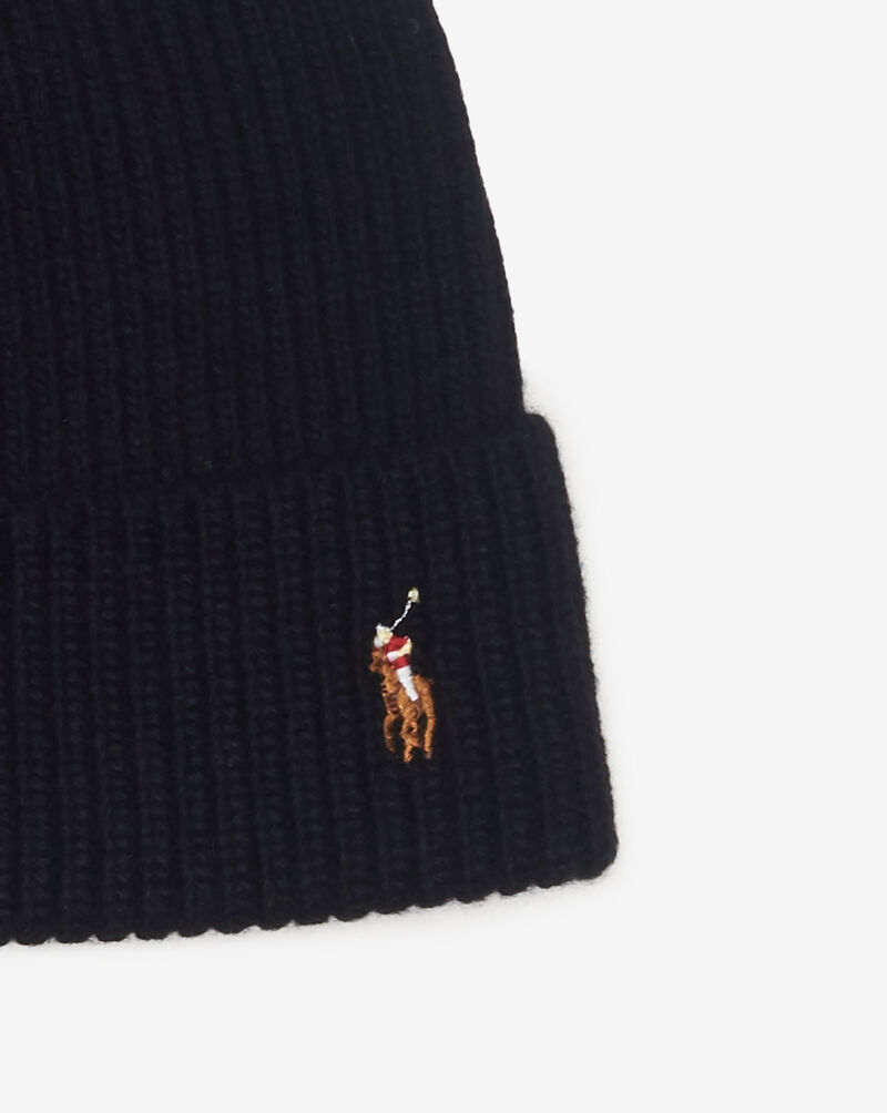 Polo Ralph Lauren Signature Cuff Hat PC0483-002 Black 2