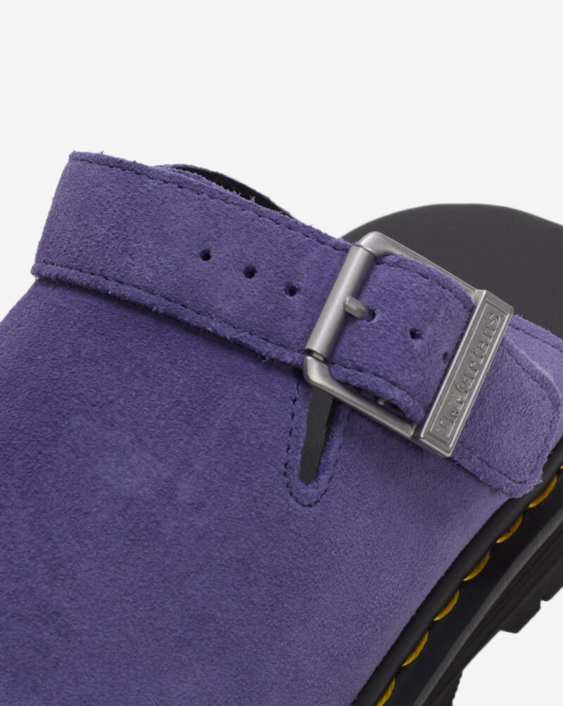 Dr. Martens Zebzag Suede Slingback Platform Mules 31937500 Purple 8