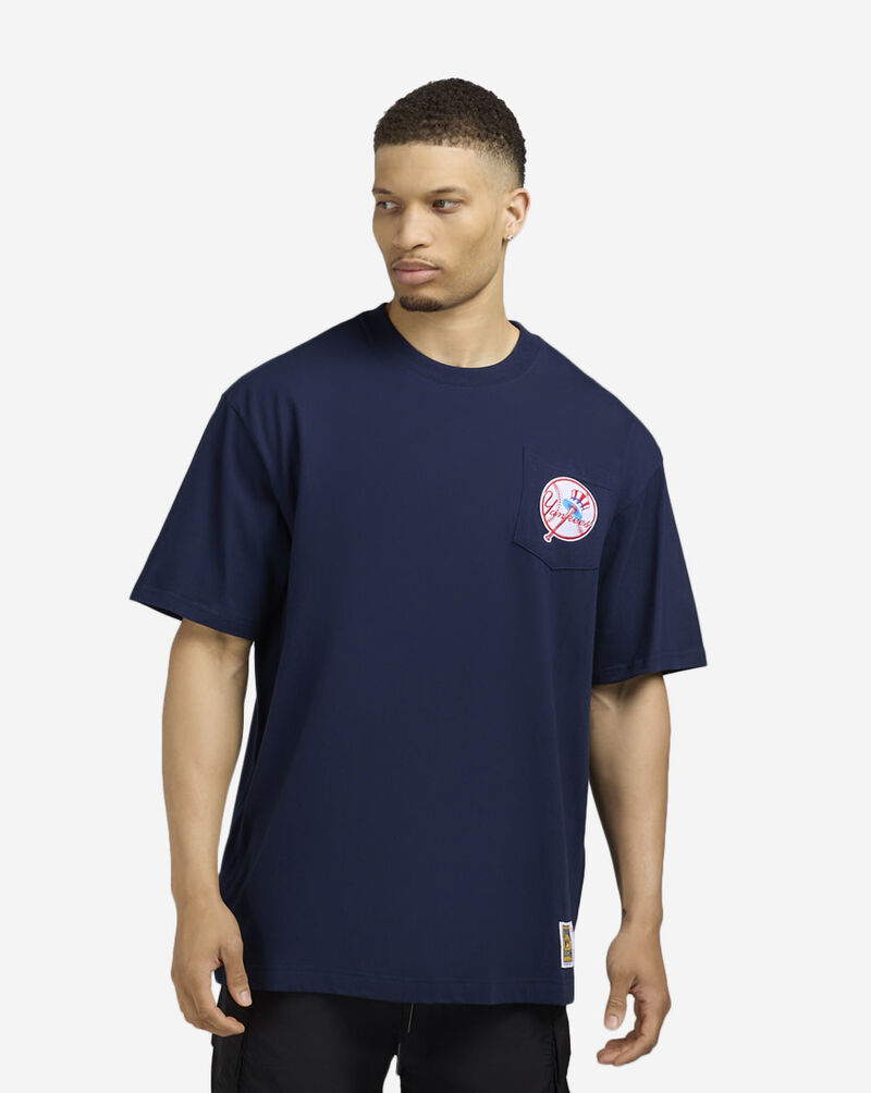 Mitchell  Ness Yankees Pocket Tee FC9252-NYYNAVY Blue 1
