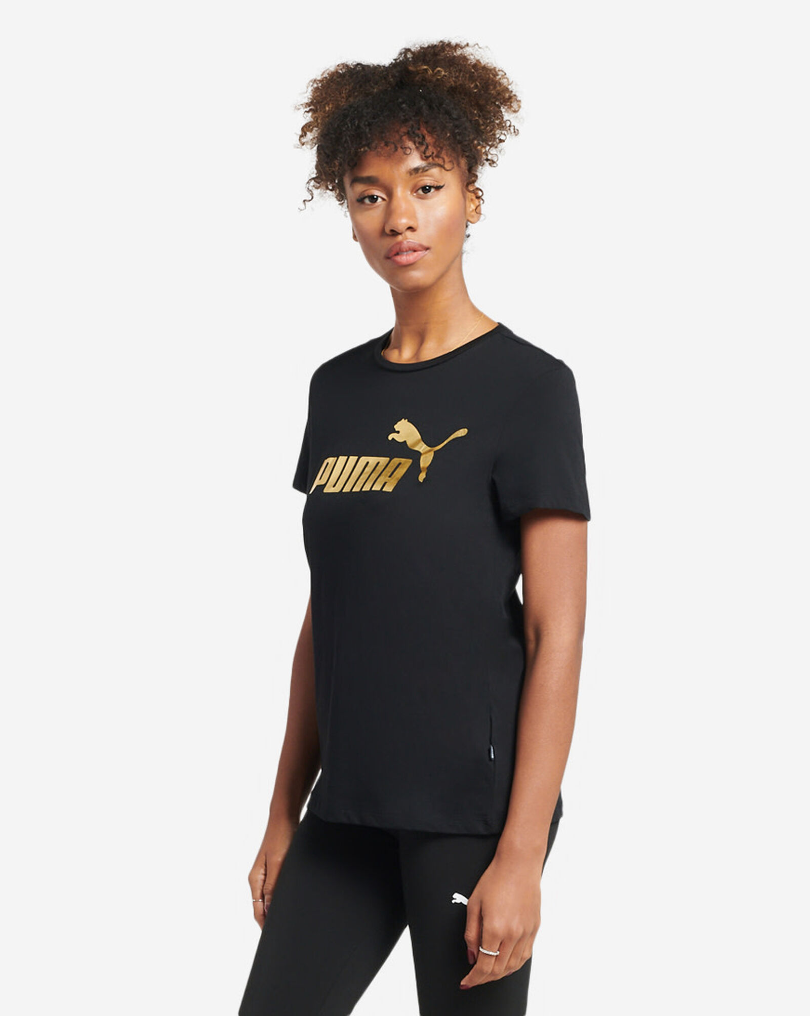 black and gold puma shirt womens