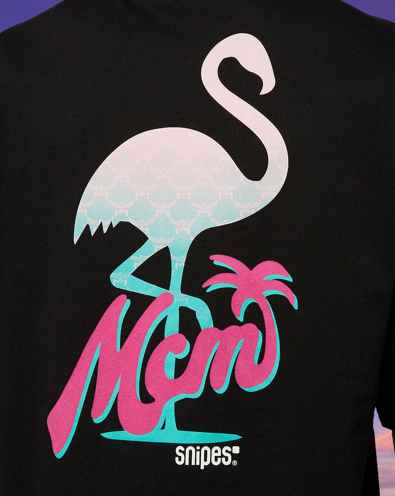 MCM MCM x SNIPES Flamingo T-Shirt  SFM252-003-1-BLK Black 6