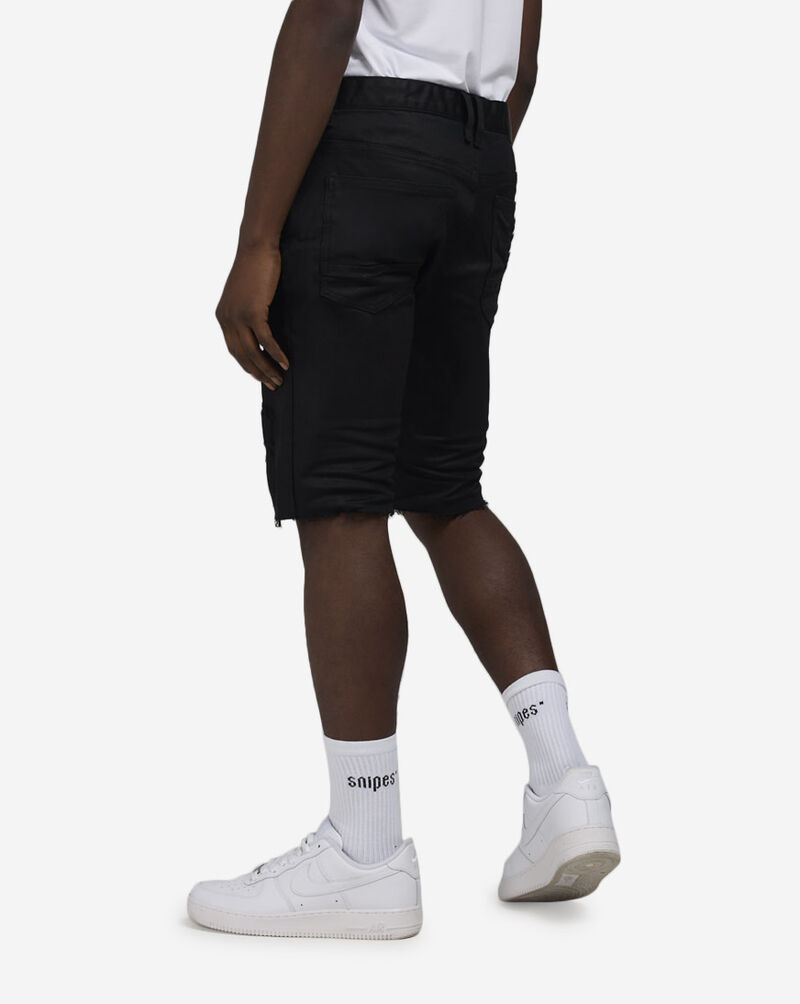 Smoke Rise Distressed Rip and Repair Denim Shorts JS21121SNZ-BLK Black 2