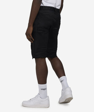 Distressed Rip and Repair Denim Shorts