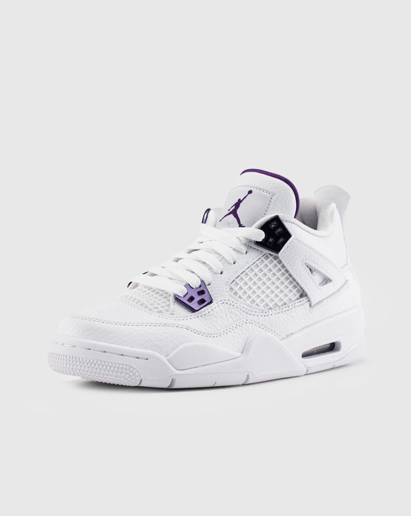Shop Jordan Grade School Retro Air Jordan 4 "Purple Metallic" 408452