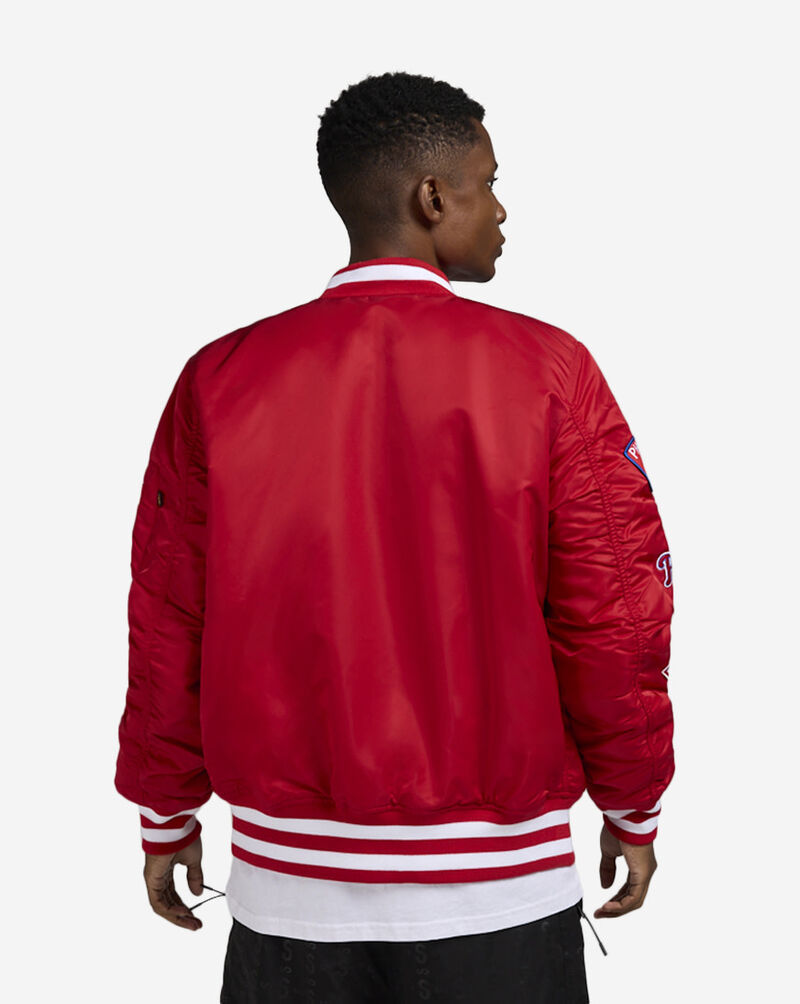 New Era Alpha Industries Philadelphia Phillies Bomber Jacket 60684053 Red 2