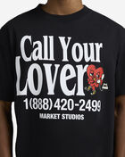 MARKET Call Your Lover Cropped T-Shirt 399002193-BLK Black 3