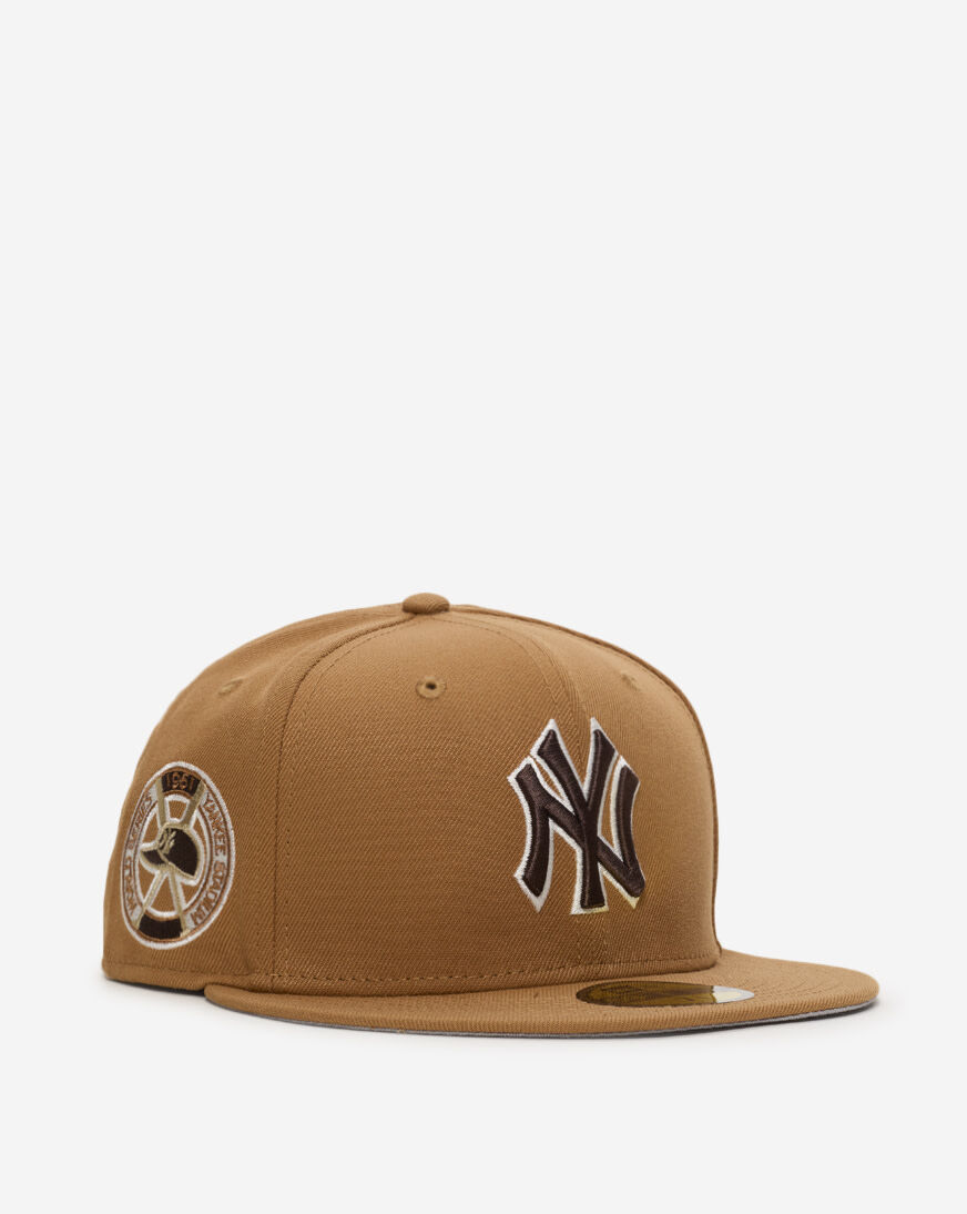 Shop New Era 59Fifty New York Yankees Light Bronze Fitted Hat