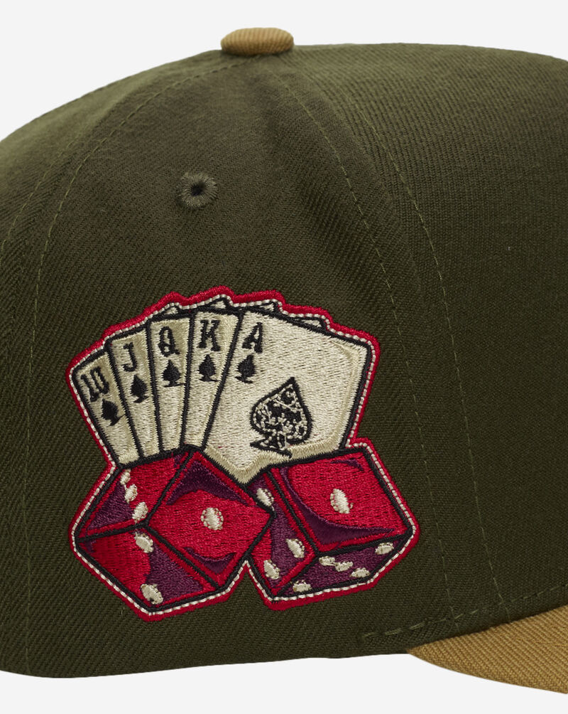 Field Grade Bad Luck Casino 2 Tone Wool Trucker Hat 1005724 Green 2