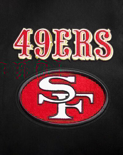 San Francisco 49Ers Retro Classic Rib Wool Varsity Jacket San Francisco 49Ers Retro Classic Rib Wool Varsity Jacket